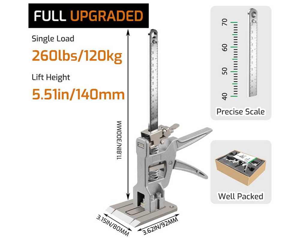 Labor Saving Arm Jack Elevator Tool Tile Height Adjuster