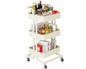 Kitchen Bathroom Storage Trolley 3-Tier