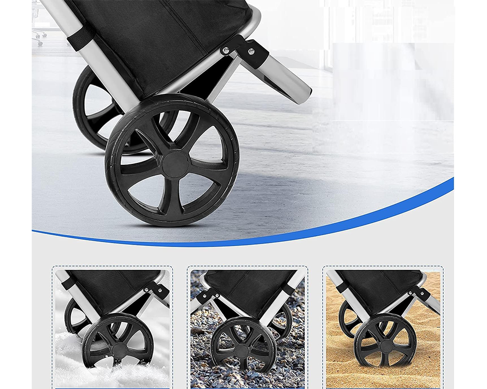 Shopping Trolley 2 Wheel Foldable Large Shopping Trolley 45L Bag