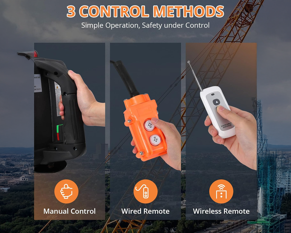 Portable Electric Hoist with Remote Control