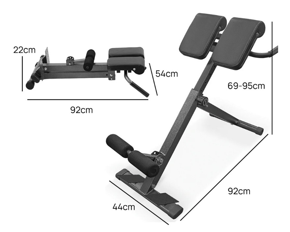 Adjustable Roman Chair Hyperextension Bench