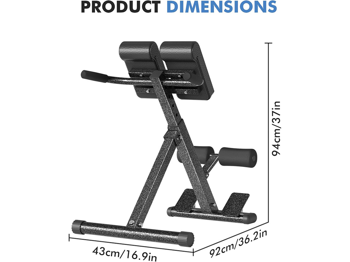 Adjustable Roman Chair Hyperextension Bench