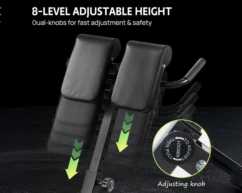 Adjustable Roman Chair Hyperextension Bench