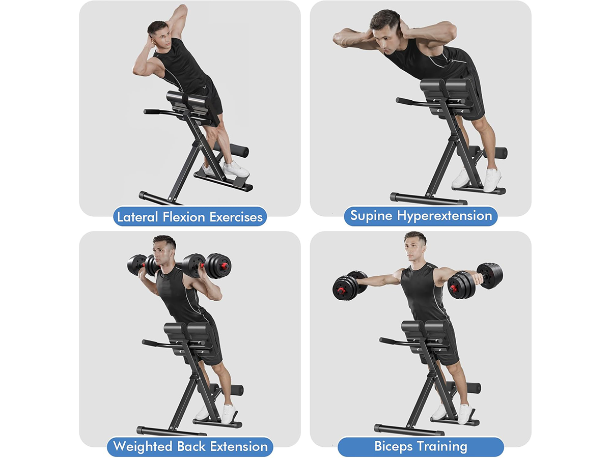 Adjustable Roman Chair Hyperextension Bench