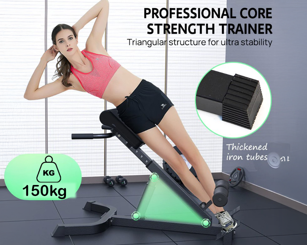Adjustable Roman Chair Hyperextension Bench