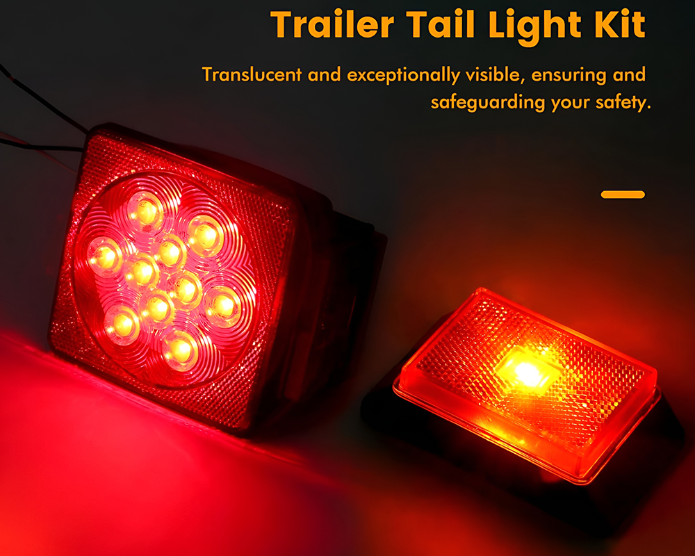 12V Trailer Light Kit – Complete Lighting Set for Trailers Under 80"