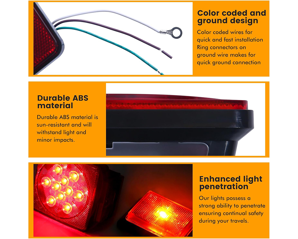 12V Trailer Light Kit – Complete Lighting Set for Trailers Under 80"