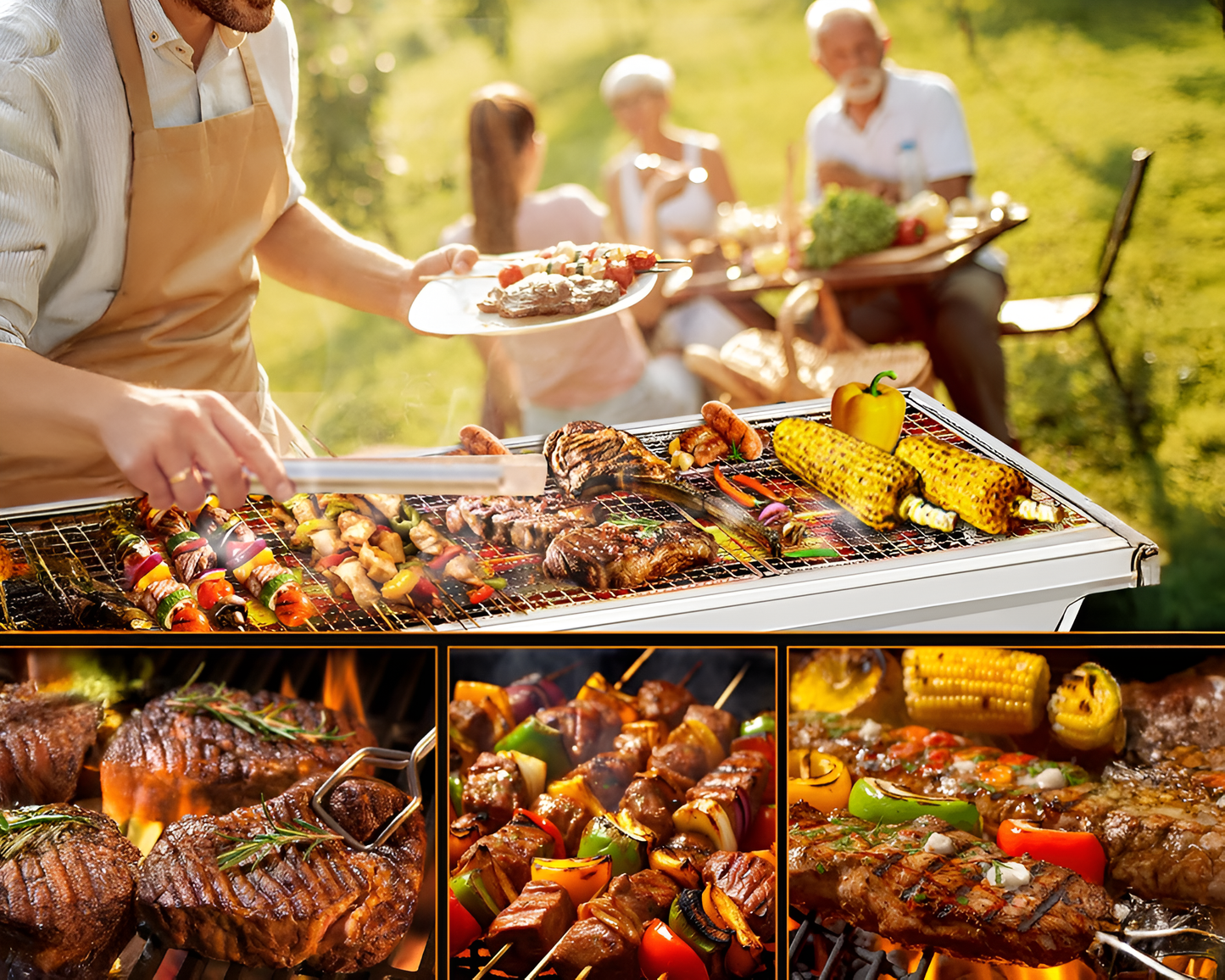 CHARCOAL BARBECUE STAINLESS STEEL