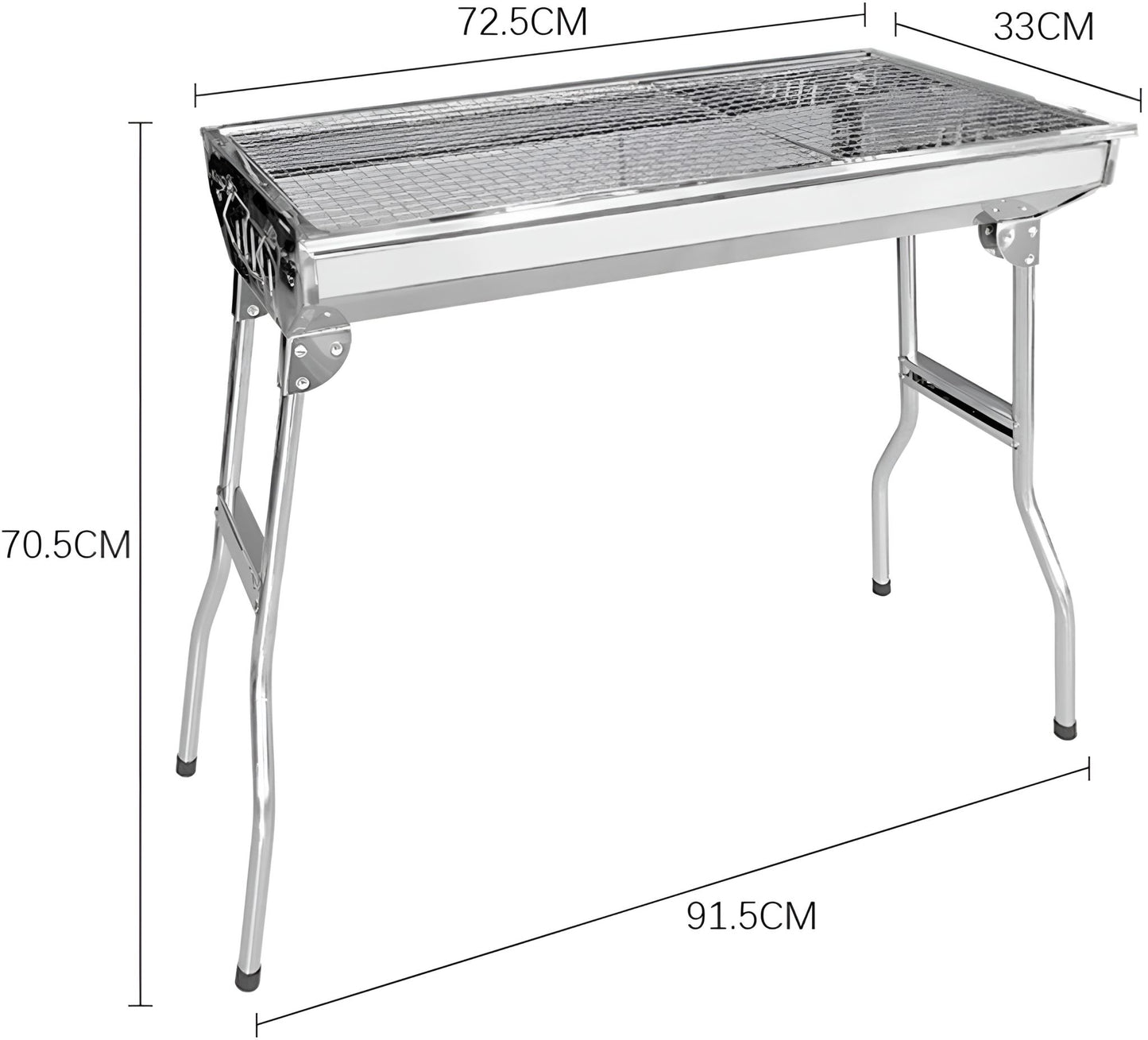 CHARCOAL BARBECUE STAINLESS STEEL