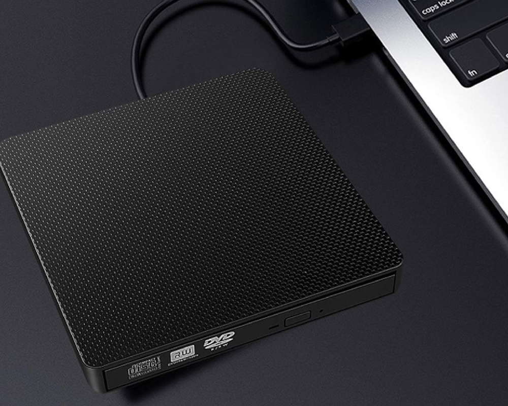 Portable External CD DVD Burner – 2-in-1 USB3.0 & Type-C