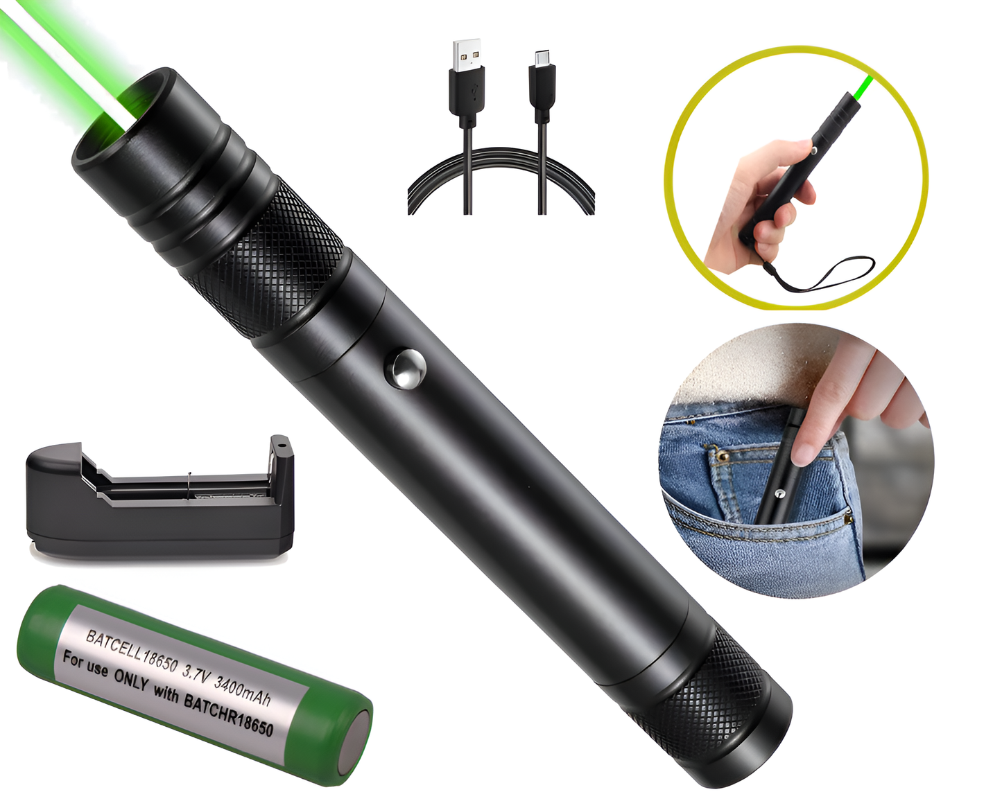 Rechargeable Laser Pointer Pen