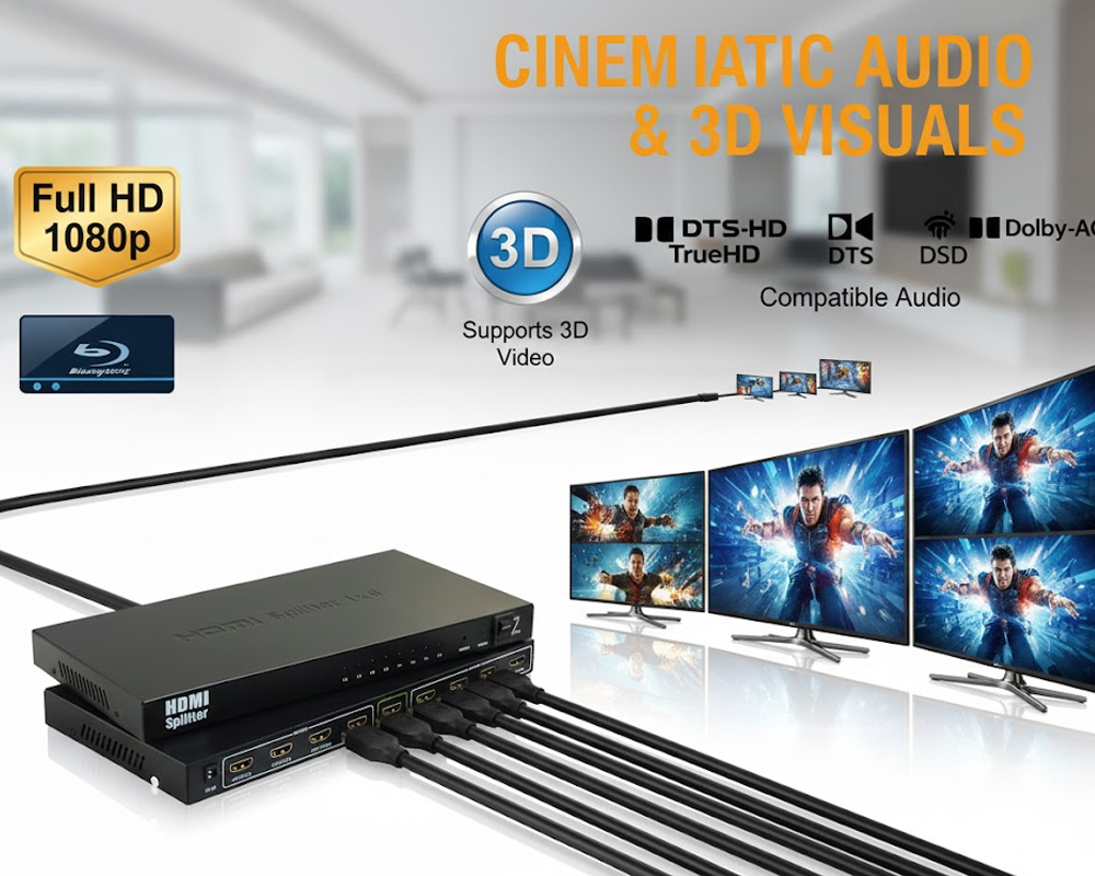 HDMI Splitter 8 in 1 Splitter for HDMI