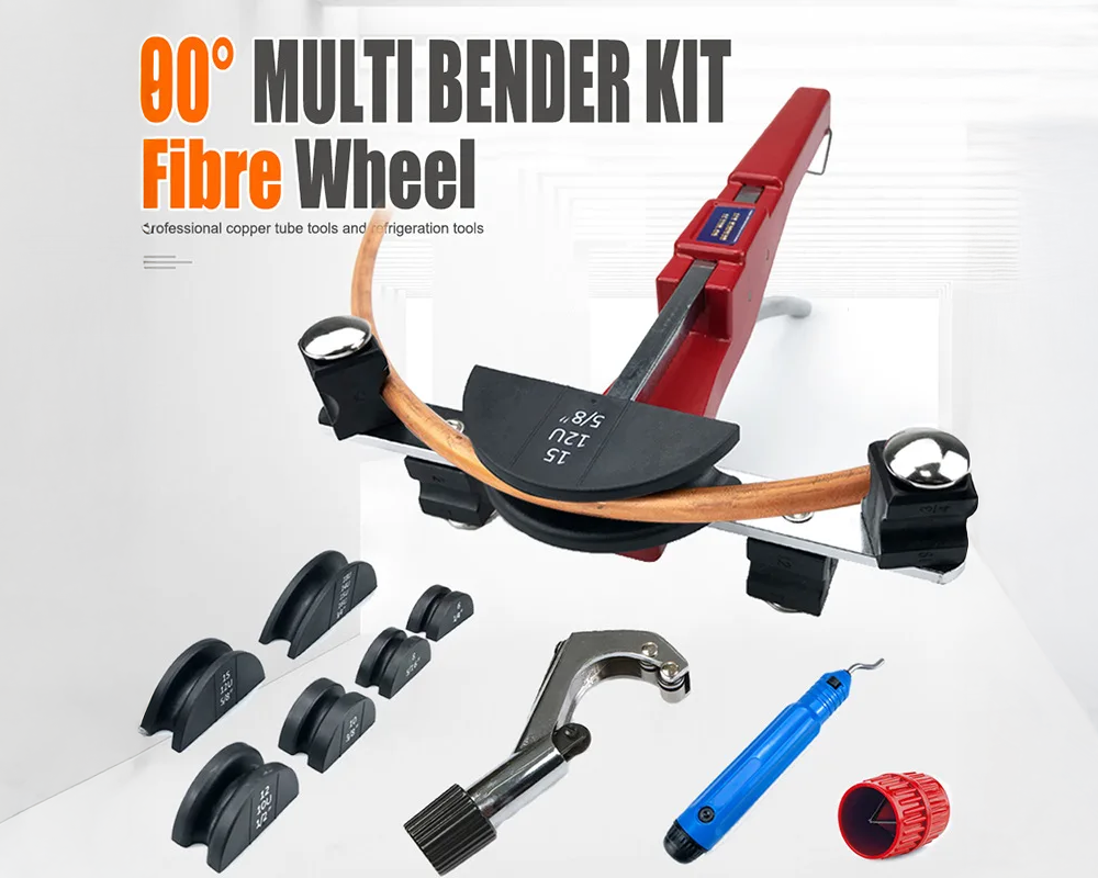 Tube Bender HVAC Pipe Tube Bender Tool Set