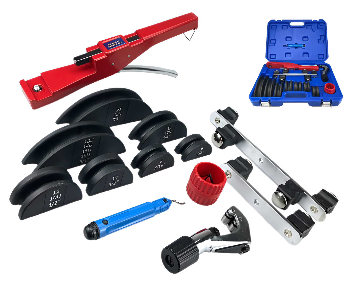 Tube Bender HVAC Pipe Tube Bender Tool Set
