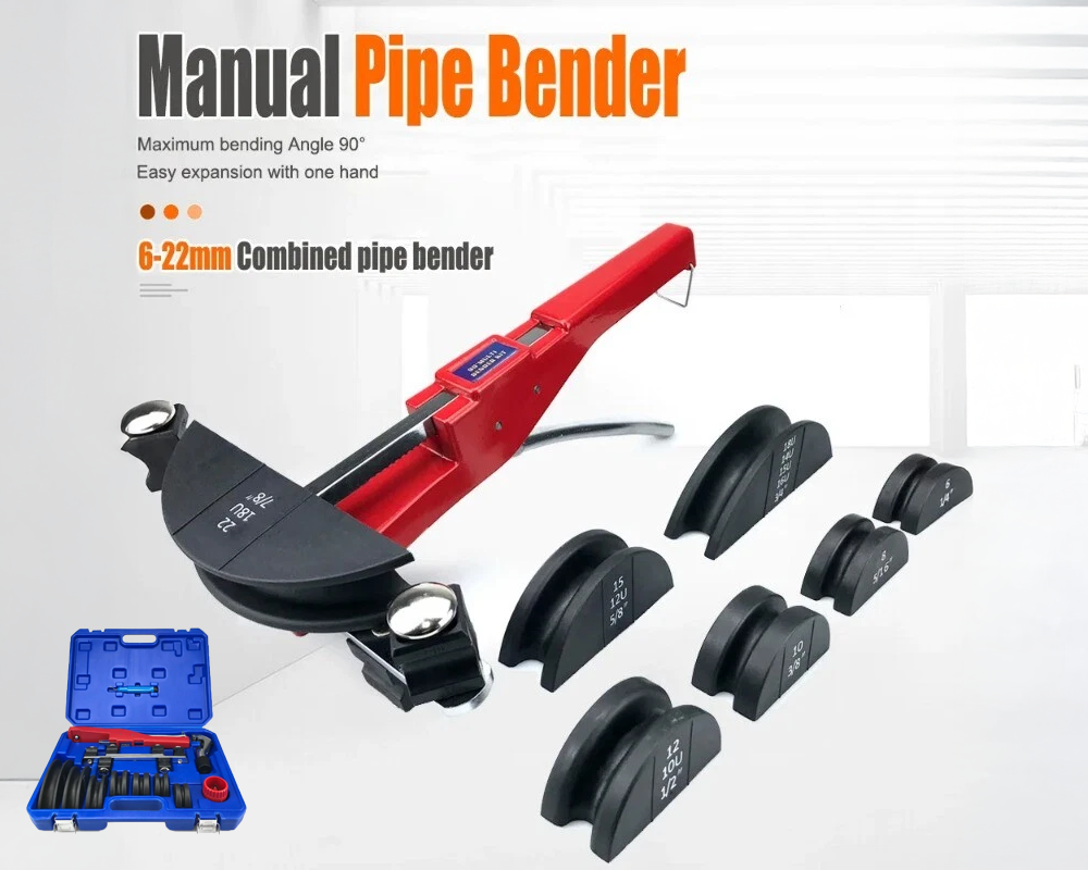 Tube Bender HVAC Pipe Tube Bender Tool Set