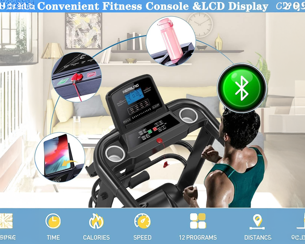 Under Desk Motorized Treadmill with Remote Control