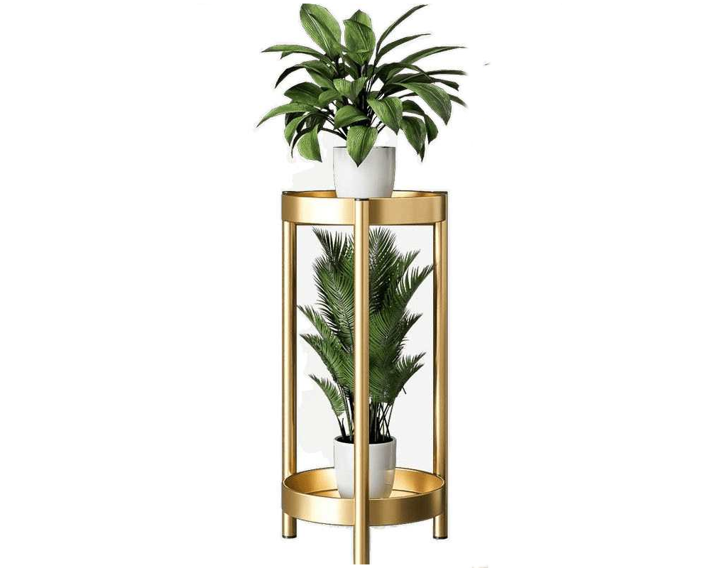 2 Tier Tall Metal Flower Plants Pot Holder