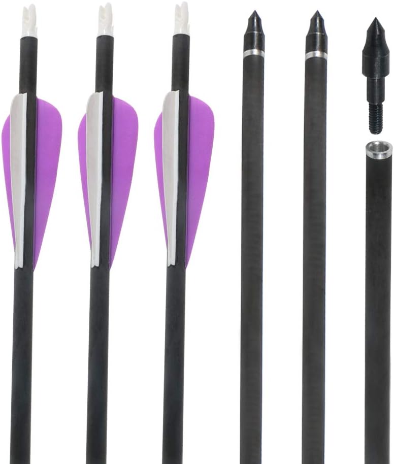 Hunting Archery Arrows 6Pcs Fiberglass Arrows