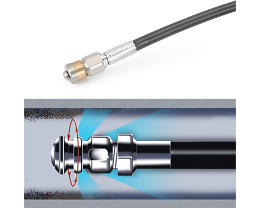 20M High Pressure Washer Hose Pipe Sewer Drain Cleaning Cleaner Kit