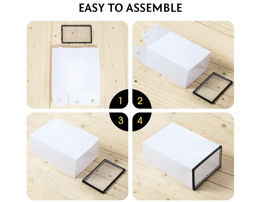 Shoe Storage Box Drawer Rack Cabinet 12PCs