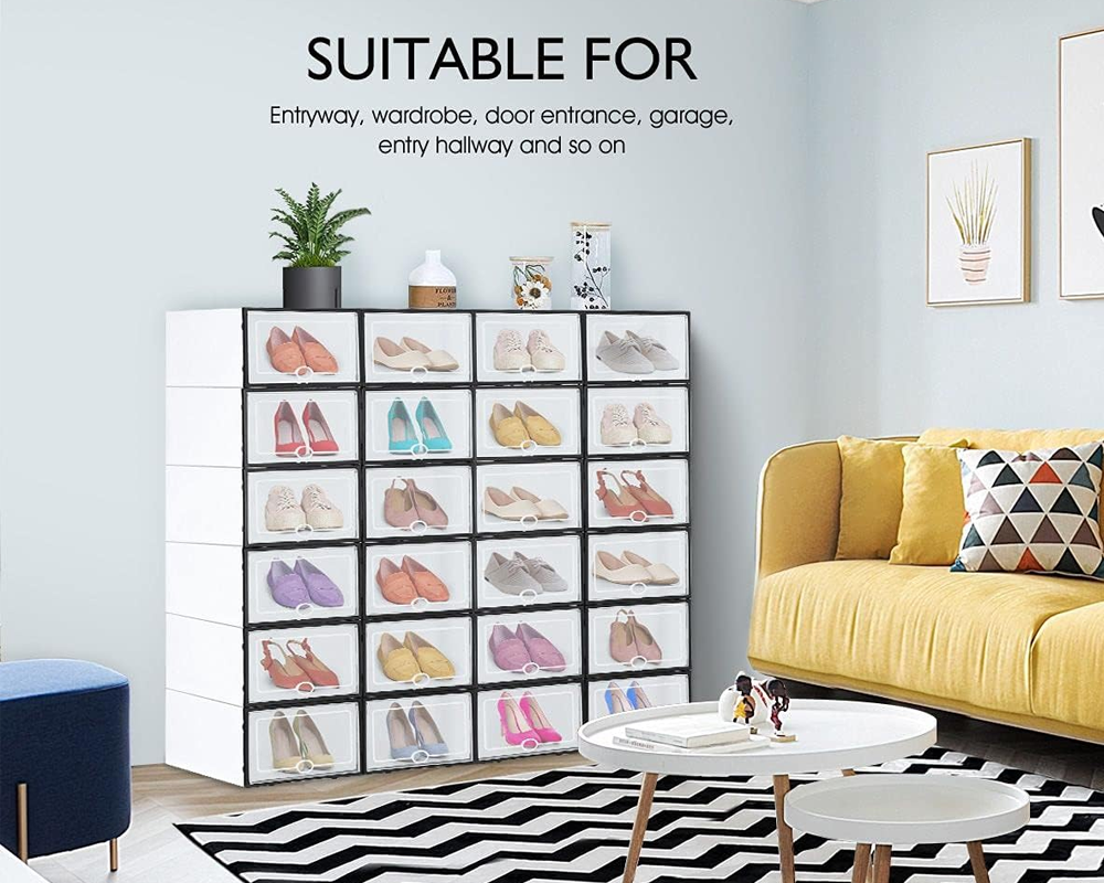 Shoe Storage Box Drawer Rack Cabinet 12PCs