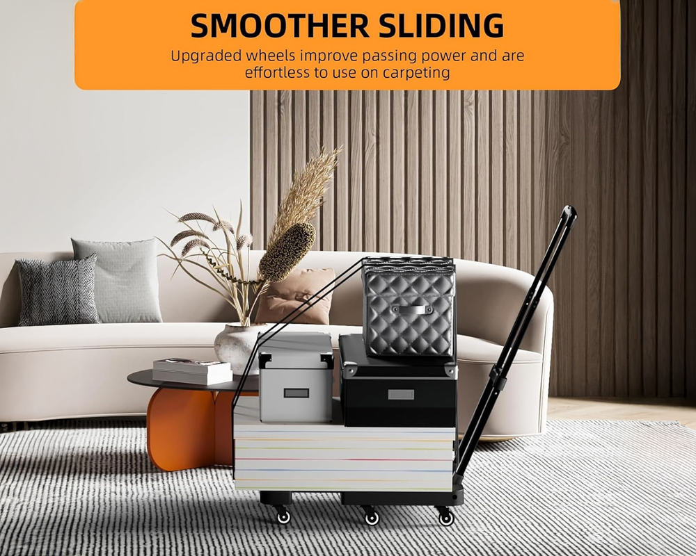 Folding Trolley Cart Push Luggage Cart