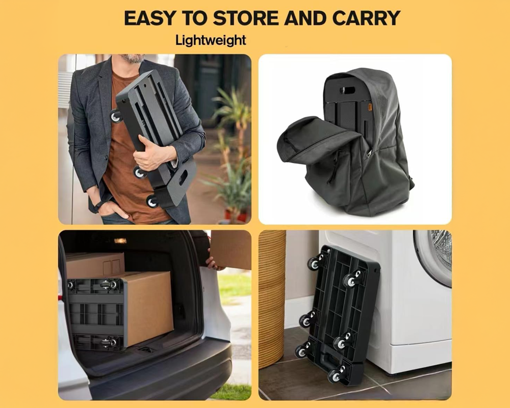 Folding Trolley Cart Push Luggage Cart