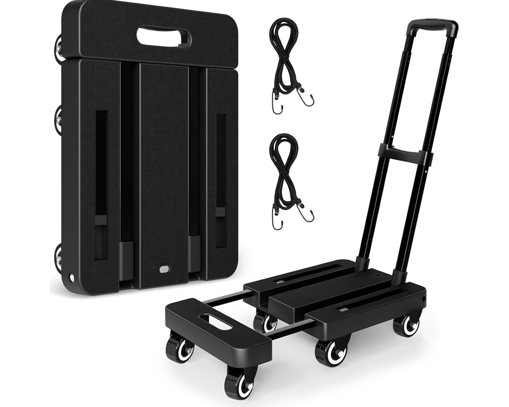 Folding Trolley Cart Push Luggage Cart