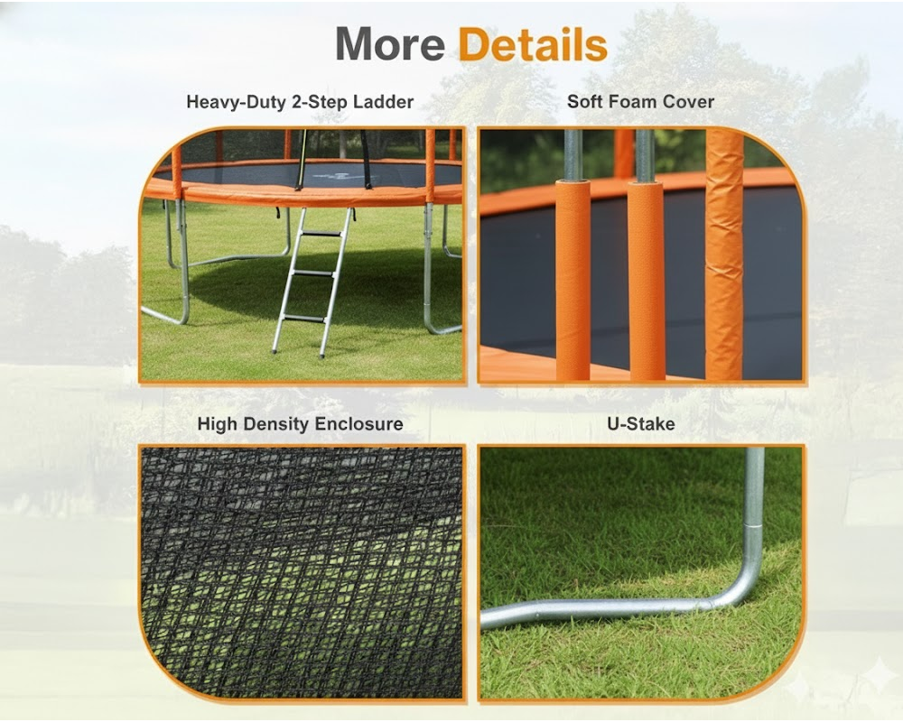 10FT Trampoline Family Trampolines