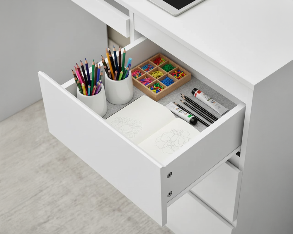 Office Desk Dressing Table With 6 Drawers