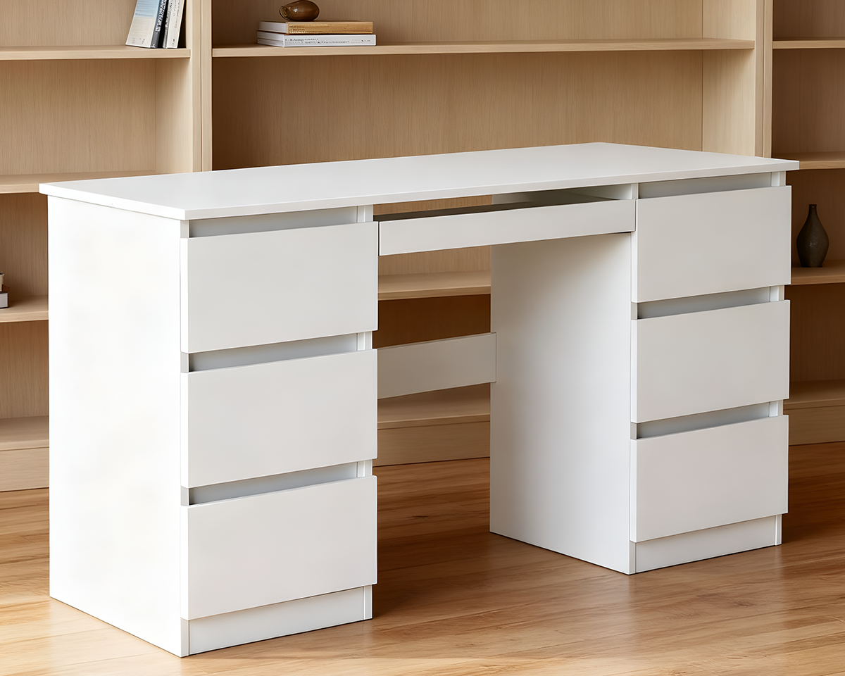 Office Desk Dressing Table With 6 Drawers