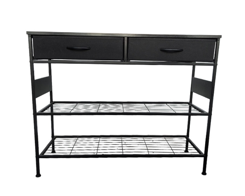 Console Table with 2 Drawers – Industrial Entryway Storage Table