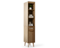 Bathroom Tower Cabinet 173cm Slim Storage Cabinet Natural Oak