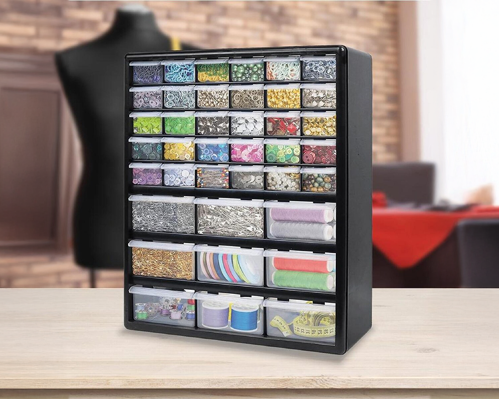 30+9 Compartment Storage Cabinet Adjustable Box Organiser Lego Tool