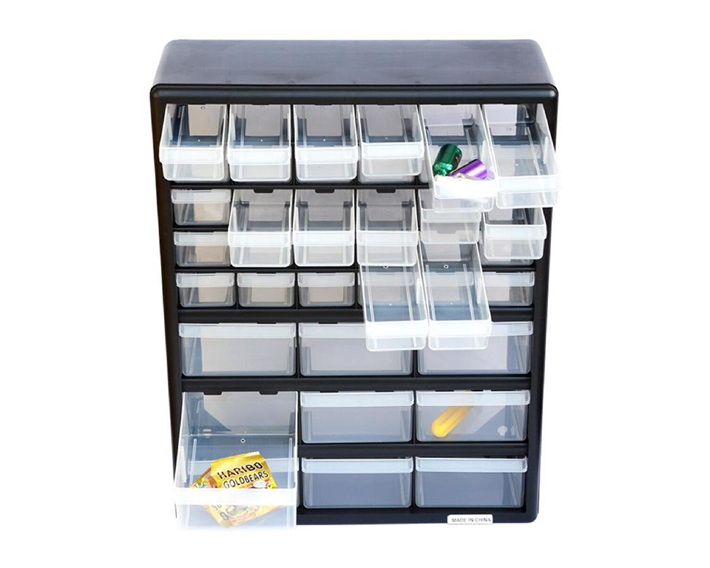30+9 Compartment Storage Cabinet Adjustable Box Organiser Lego Tool