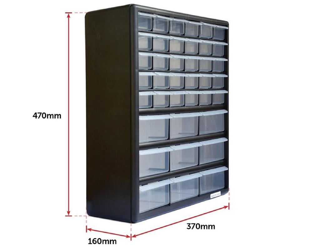 30+9 Compartment Storage Cabinet Adjustable Box Organiser Lego Tool