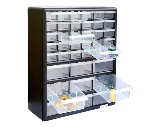 30+9 Compartment Storage Cabinet Adjustable Box Organiser Lego Tool