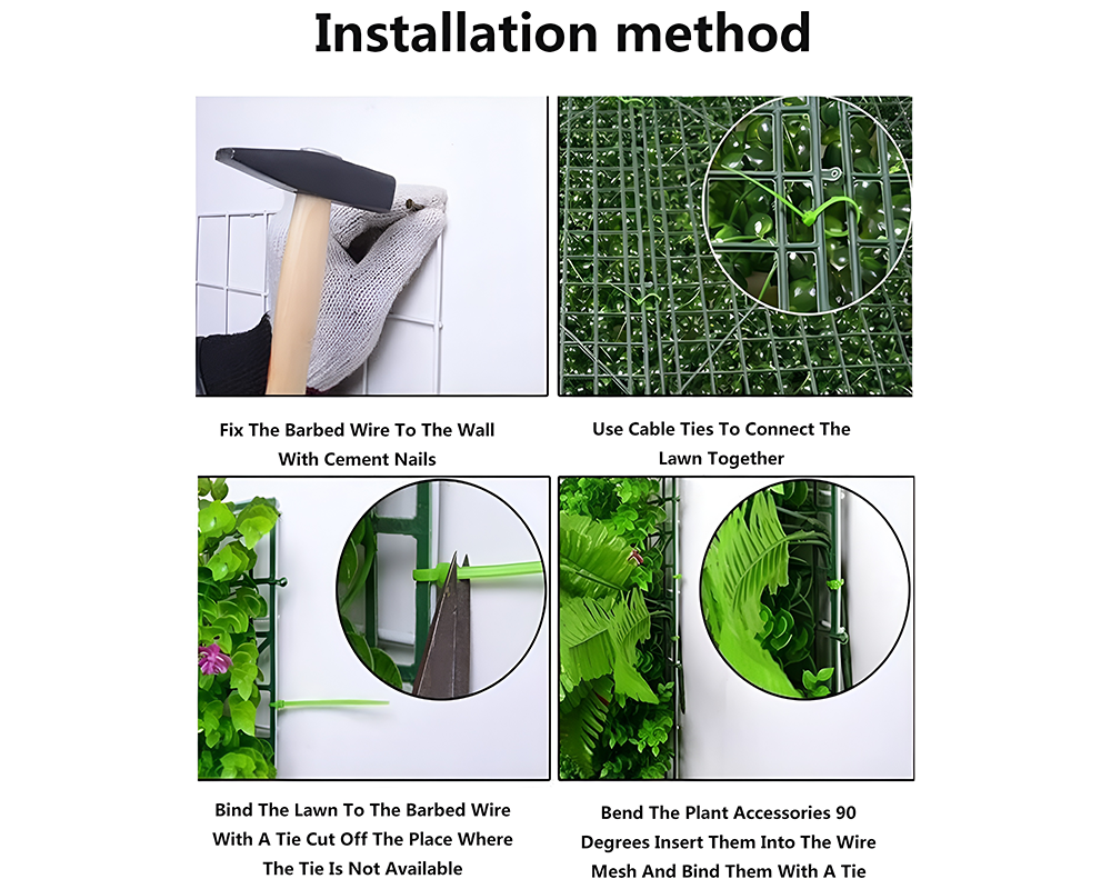 Artificial Hedge Wall – 14-Piece Decorative Boxwood Panels 60×40cm
