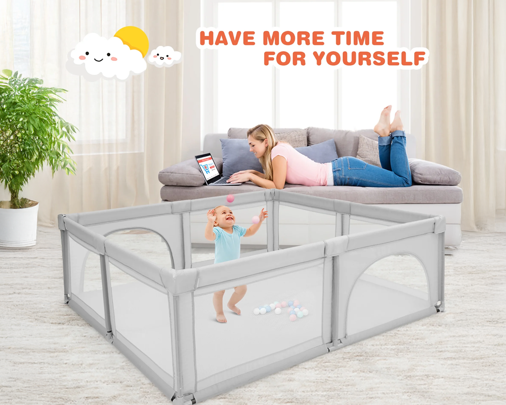 Large Toddler Play Pen, Baby Playpen, Indoor & Outdoor, Baby Activity Center