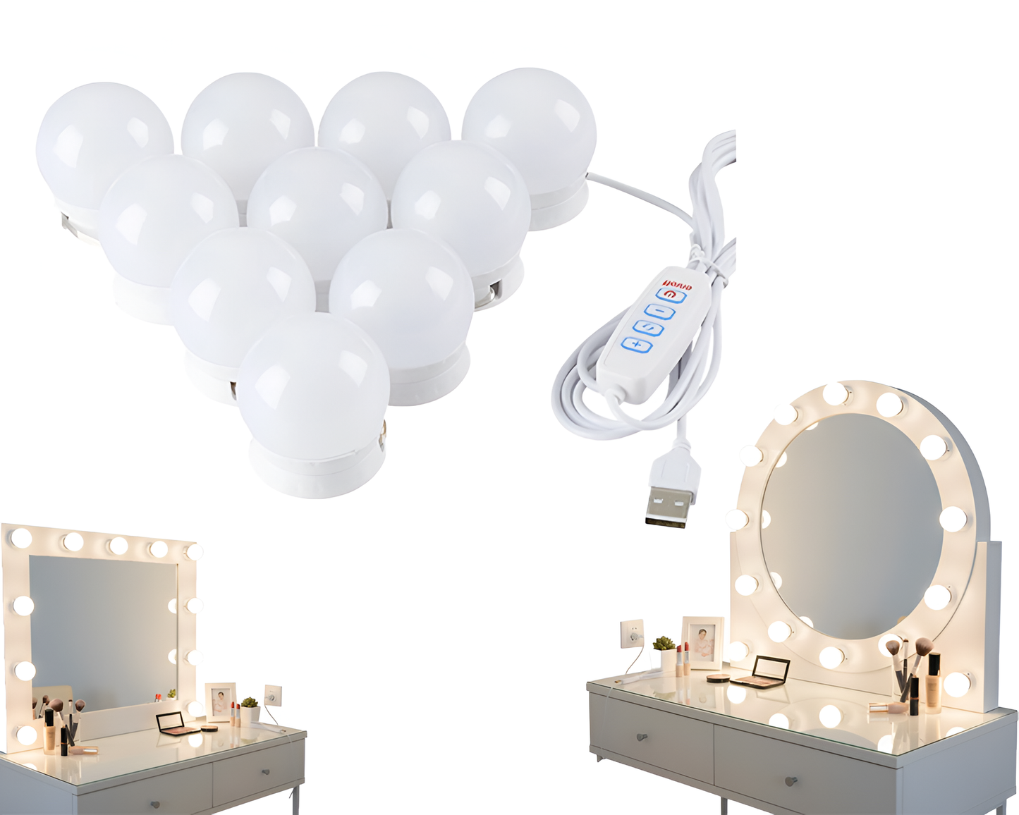 Vanity Mirror LED Bulb Lighting Kit