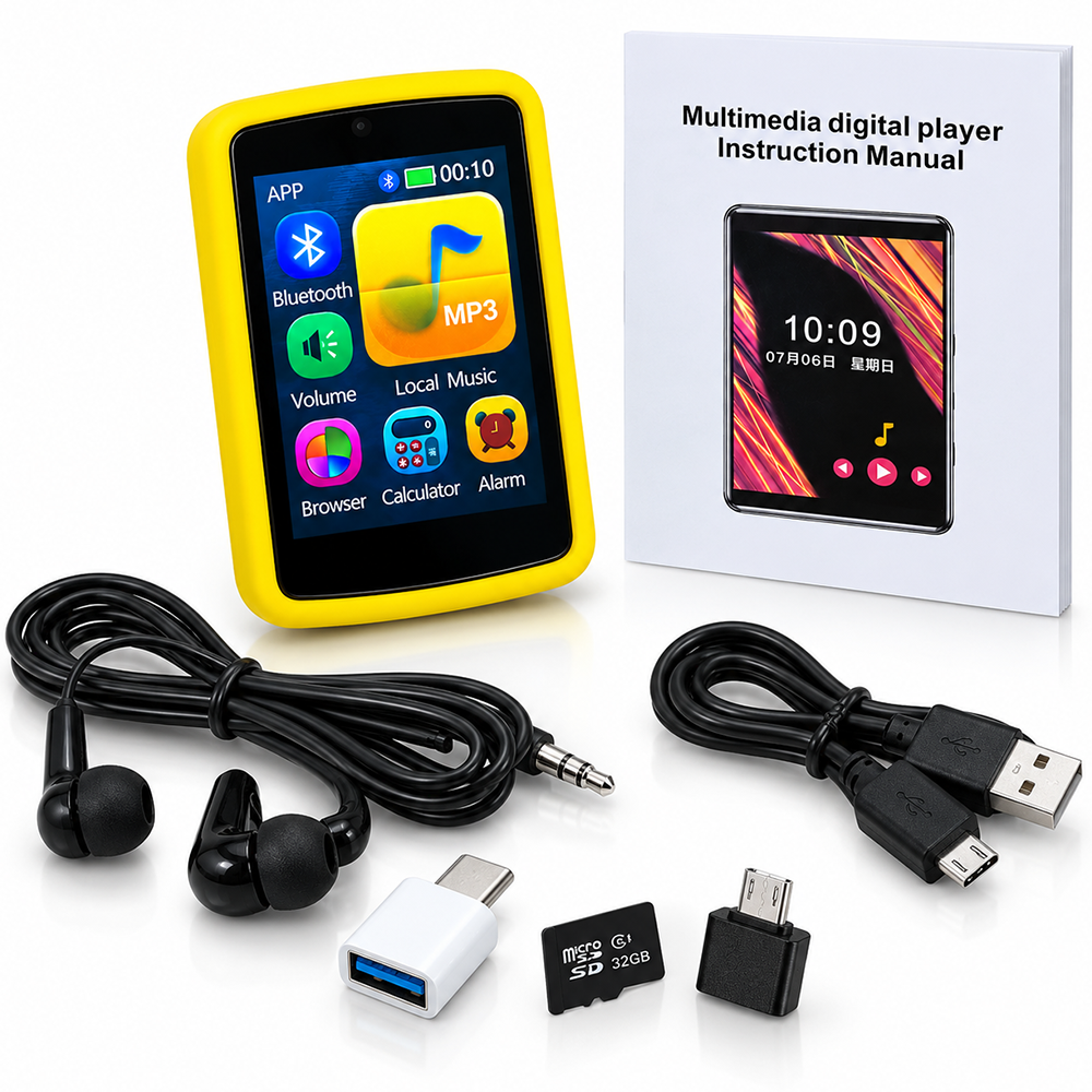 32Gb Bluetooth Mp3 / Mp4 Music Player With Radio & E Book Playback 32Gb iPods & MP3 Players