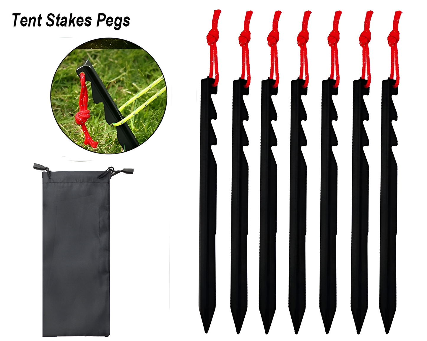 Ultralight Aluminium Camping Tent Pegs