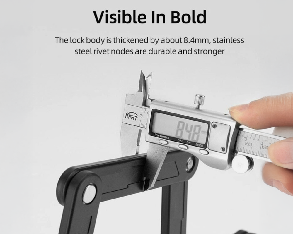 Folding Bike Lock 4 Digit Foldable Design