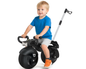 Super Ride-On Balance Bike with Music & LED Lights – Parent Push Handle Training Biker