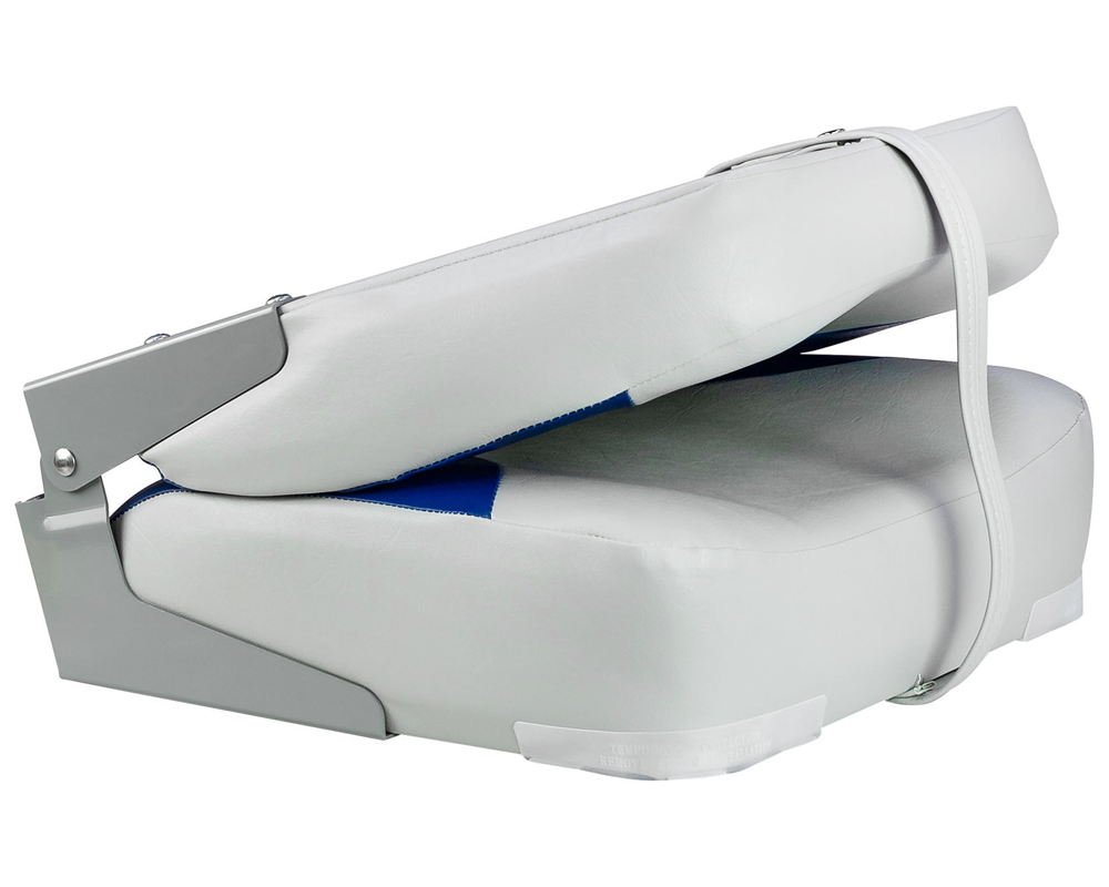 Boat Seat White and Blue