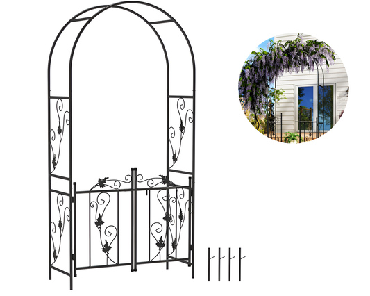 Garden Arch Archway – Elegant Garden Arbor & Trellis for Climbing Plants