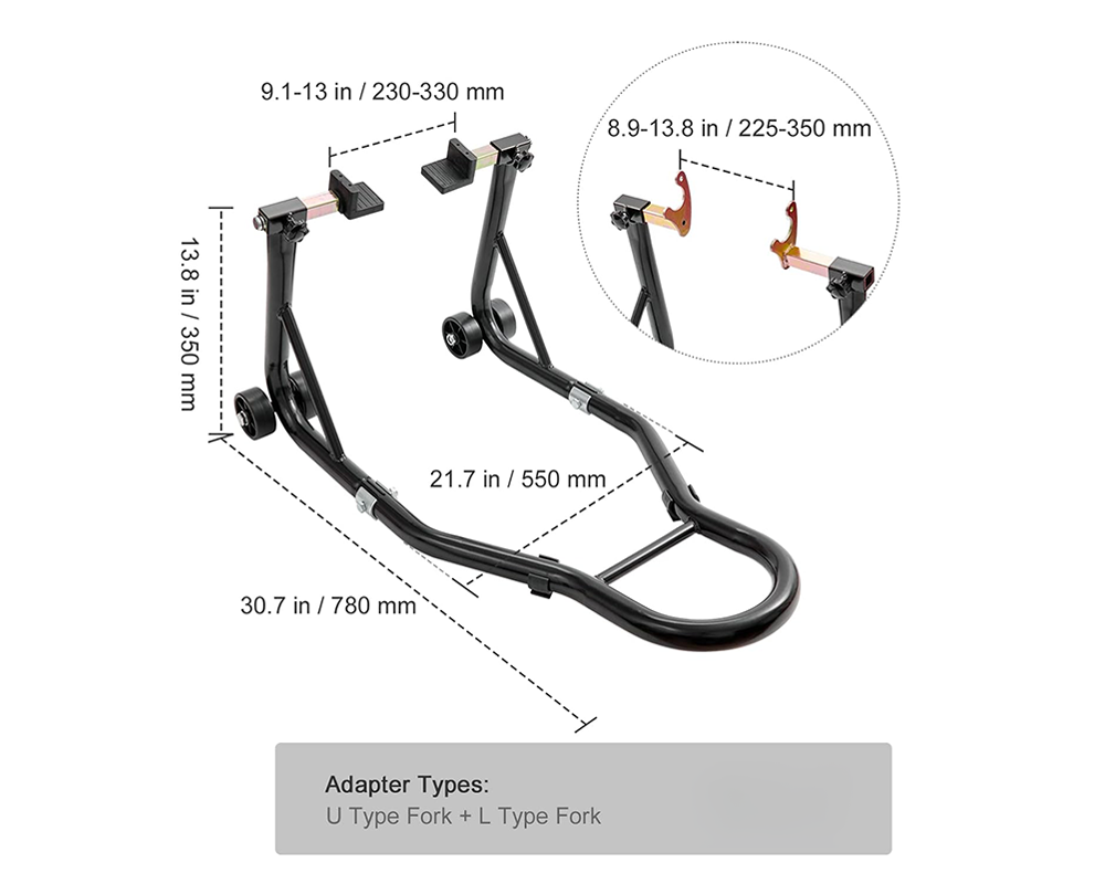 Motorcycle Rear Wheel Stand Heavy Duty Lift Jack
