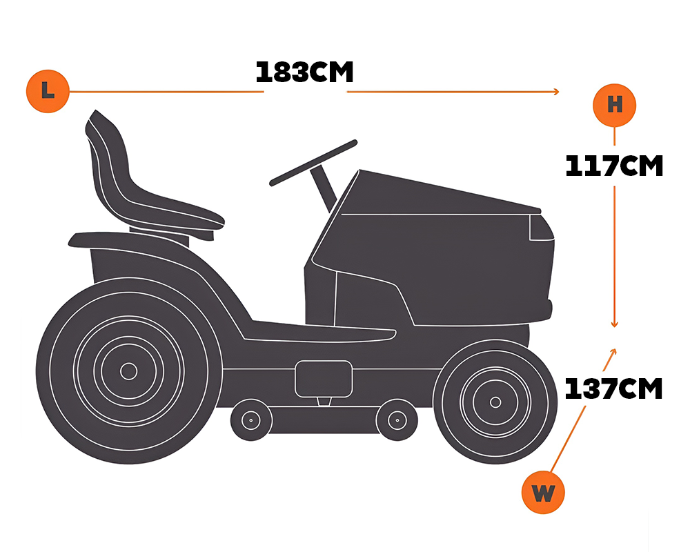 Waterproof Lawn Mower Cover Heavy Duty Tractor Cover
