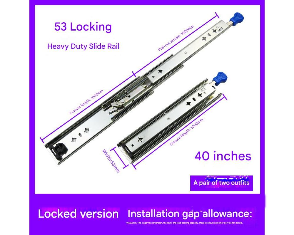 Heavy Duty Drawer Slides Runner 1000mm