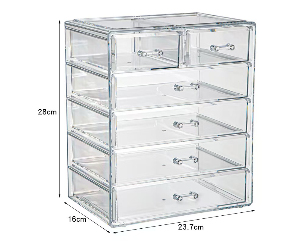 Make Up Storage Makeup Organizer – Acrylic Cosmetic & Jewelry Drawer Box